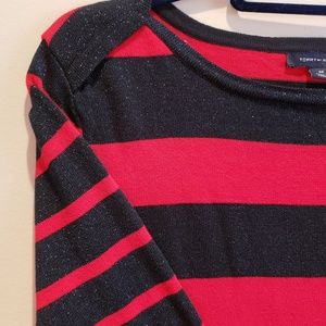 Tommy Hillfiger Blue and Red stripe sweater